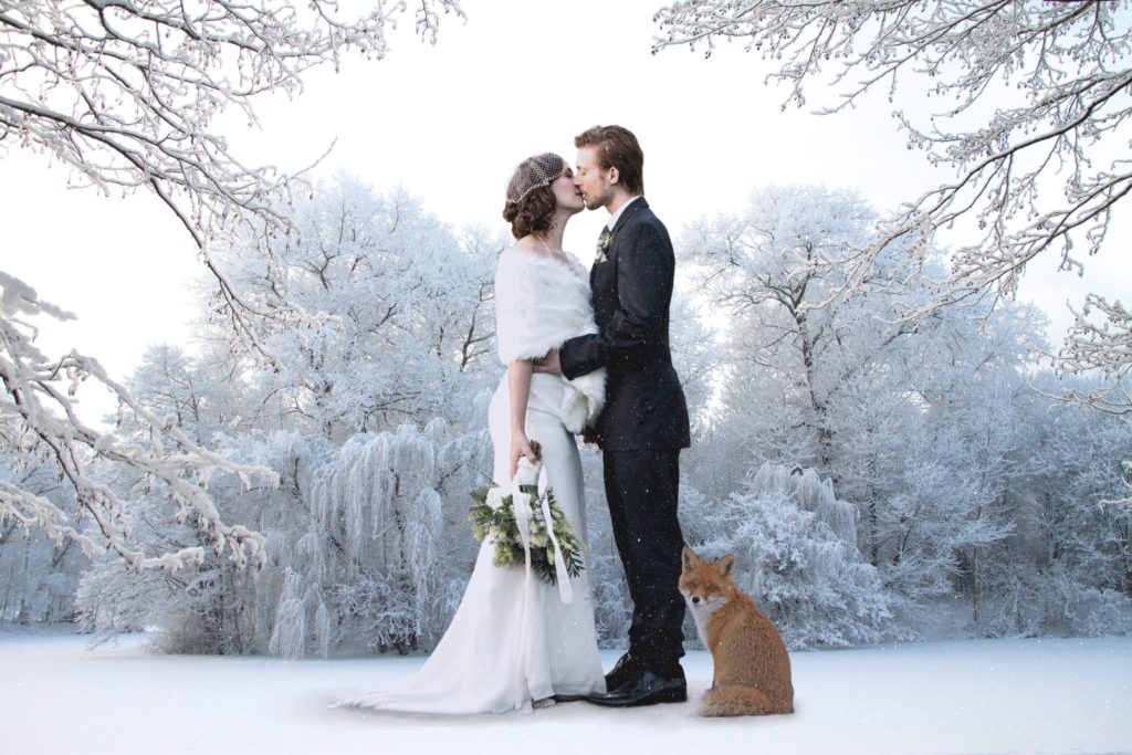 Matrimonio lago di Garda in inverno